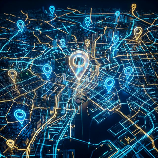 ドコカの地価マップ画面